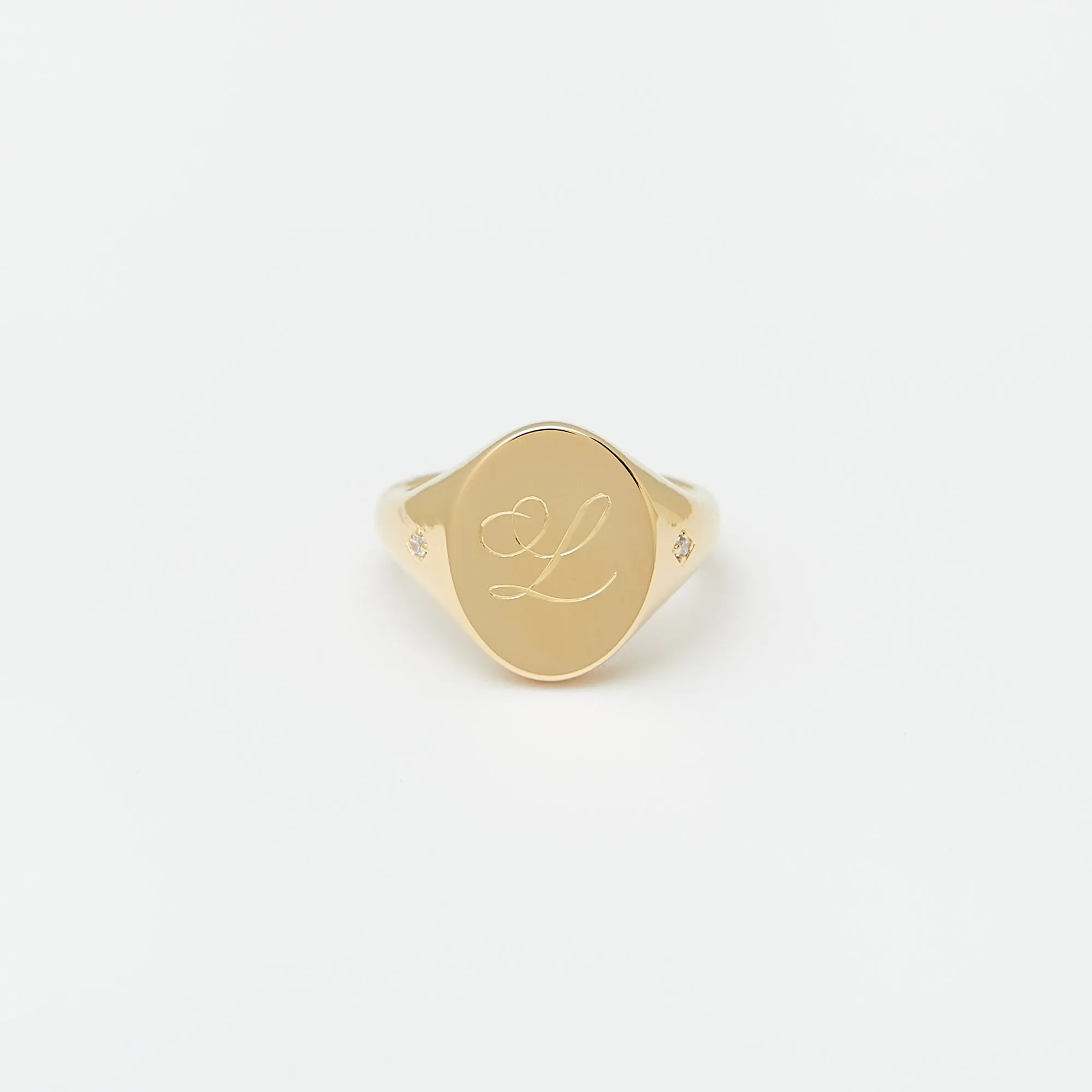 Kazra Signet Ring in Gold