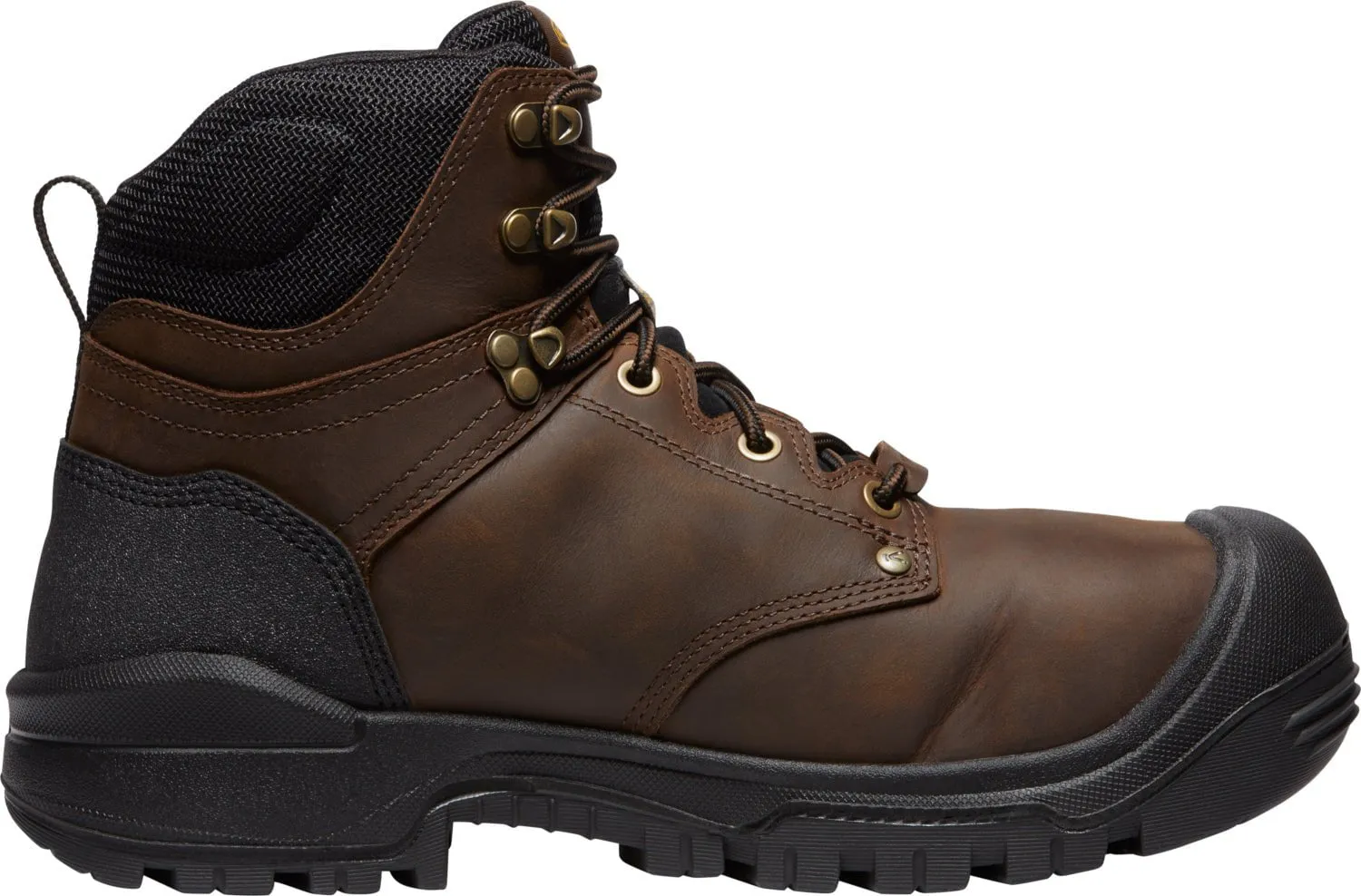 Keen Utility Mens Independence 6in Int Met Dark Earth/Black Leather Work Boots