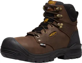 Keen Utility Mens Independence 6in Int Met Dark Earth/Black Leather Work Boots