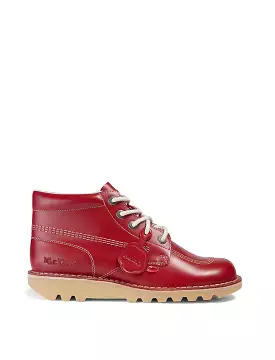 Kickers Kick Hi Red Leather