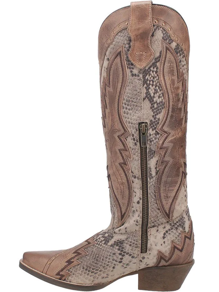 Laredo 52461 Womens SHAWNEE Leather Boot Natural - D