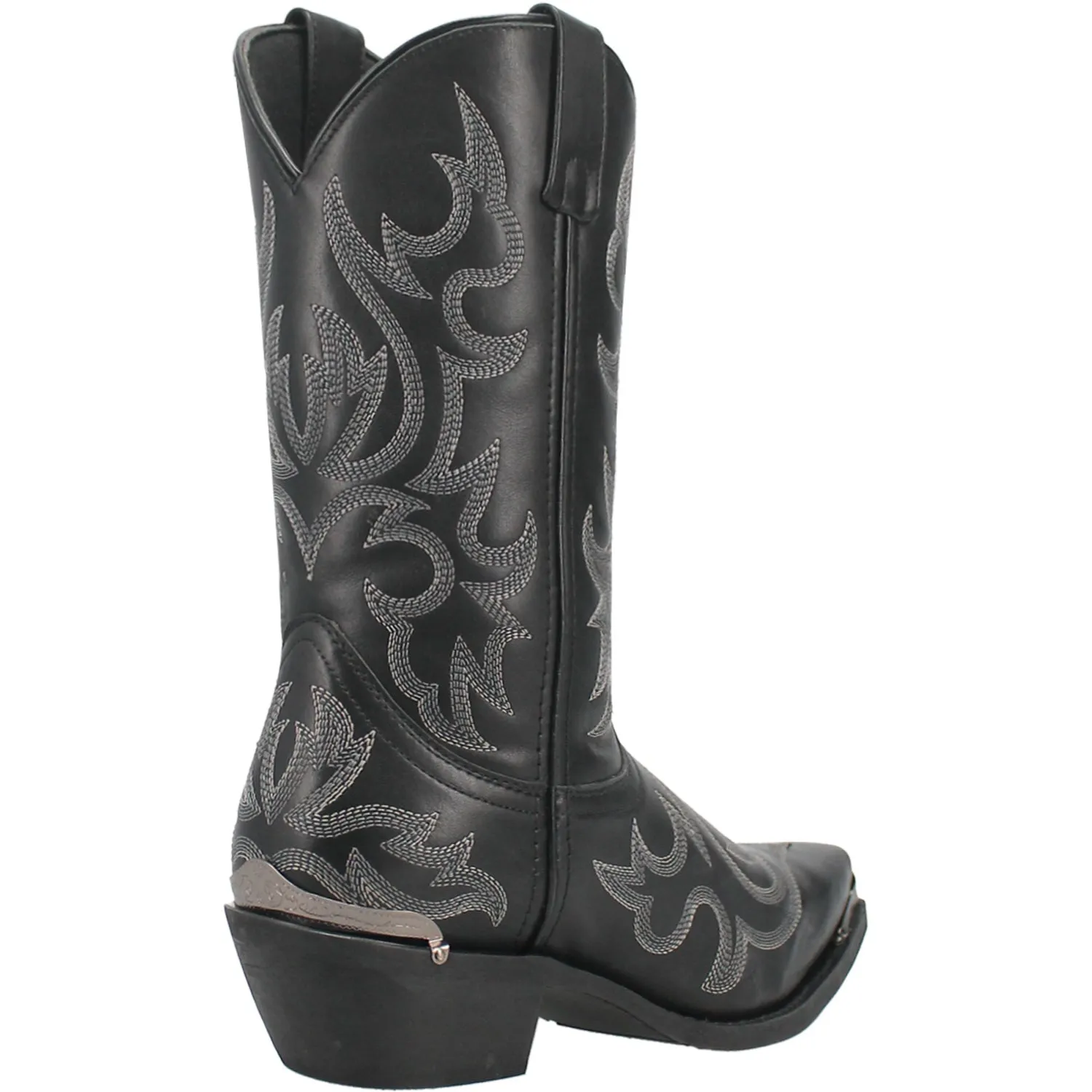 Laredo Mens Jameson Black Leather Cowboy Boots