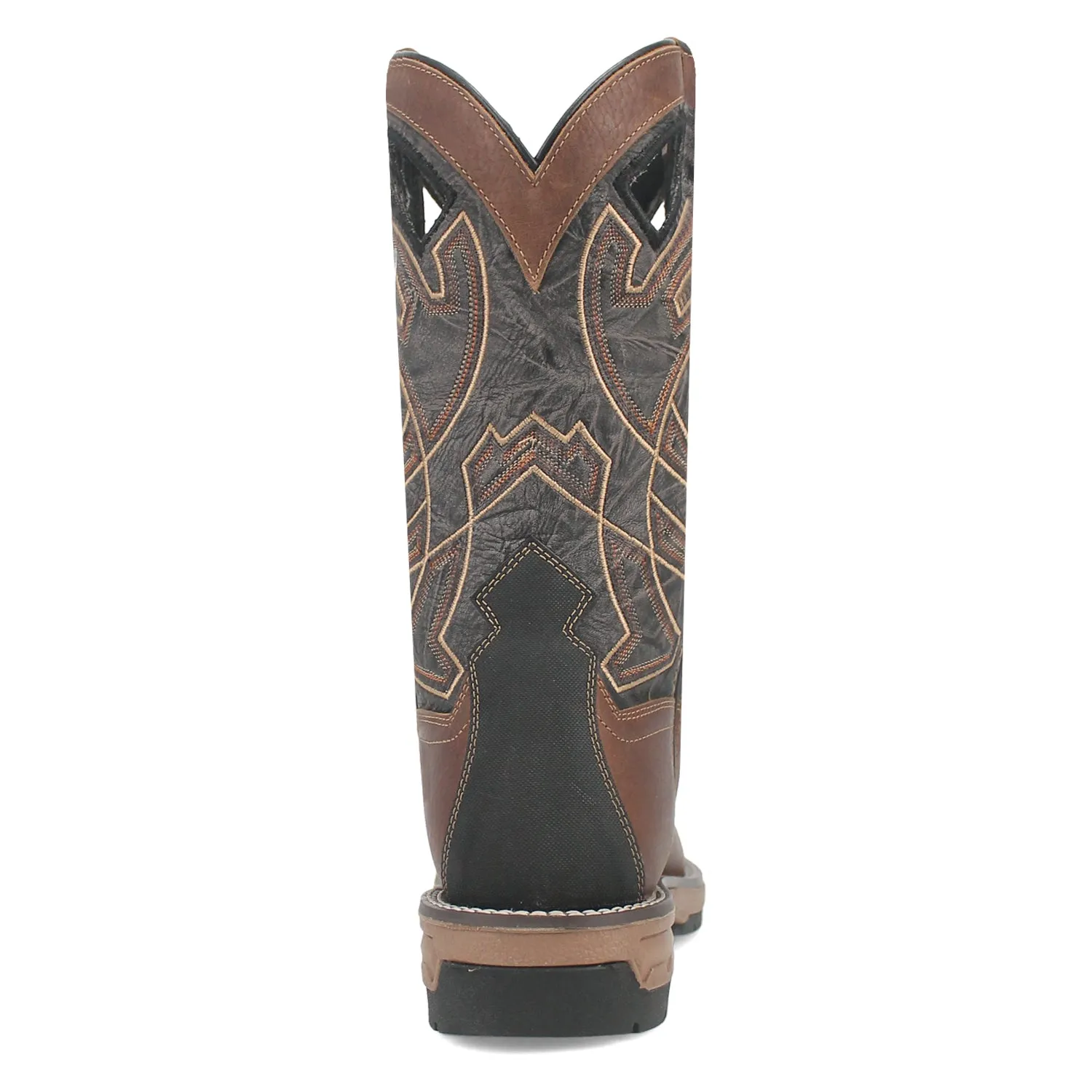 Laredo Mens Nazca Brown/Black Leather Cowboy Boots