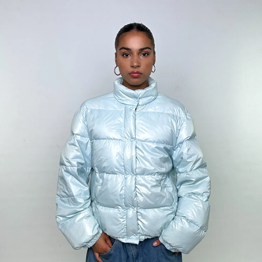 Light Blue 90s Moncler Grenoble Puffer Jacket Coat (M)