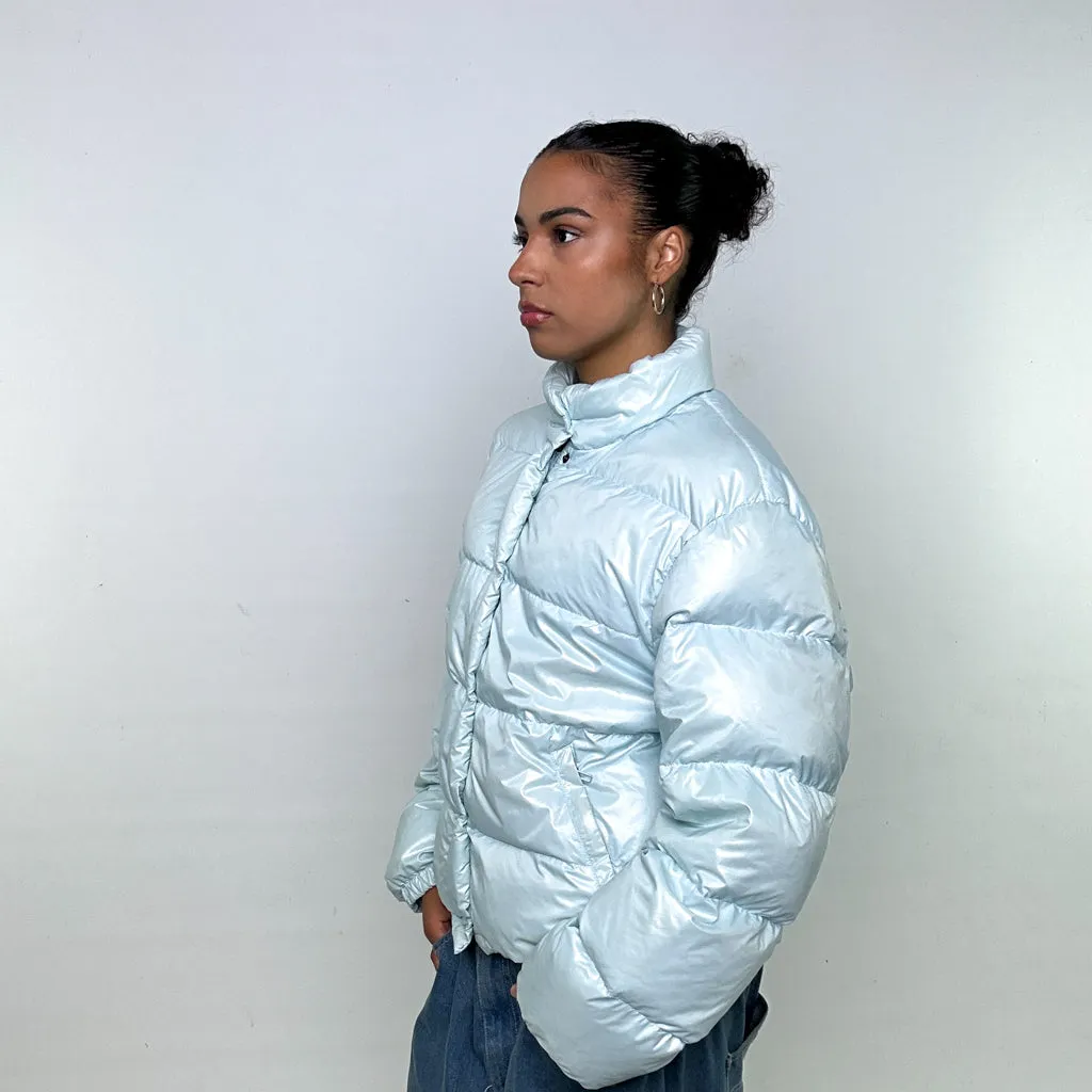 Light Blue 90s Moncler Grenoble Puffer Jacket Coat (M)