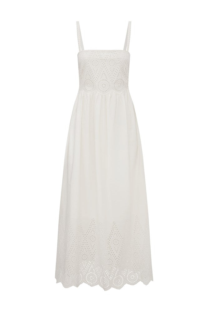 LOUISA DRESS - VINTAGE WHITE