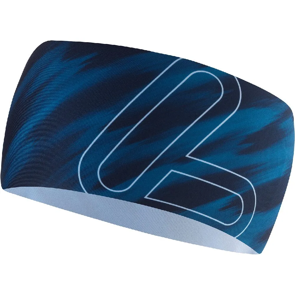 L\u00f6ffler - Elastic Open Cut Headband dark blue