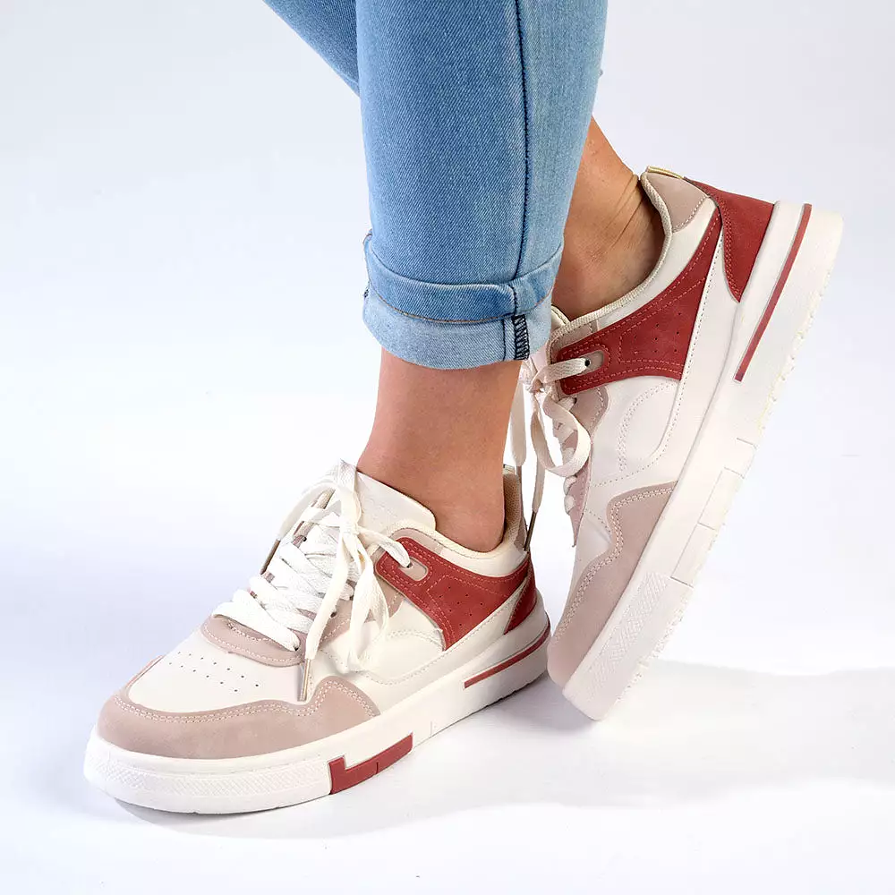 Madison Tamara Sneaker - White/Pink Multi