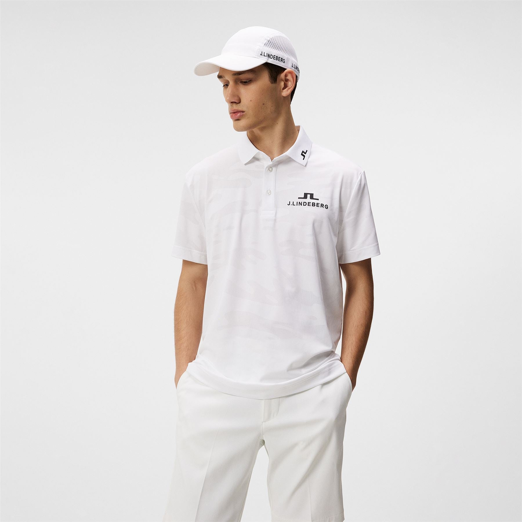 Mat Regular Fit Jacquard Tour Polo White - SS24