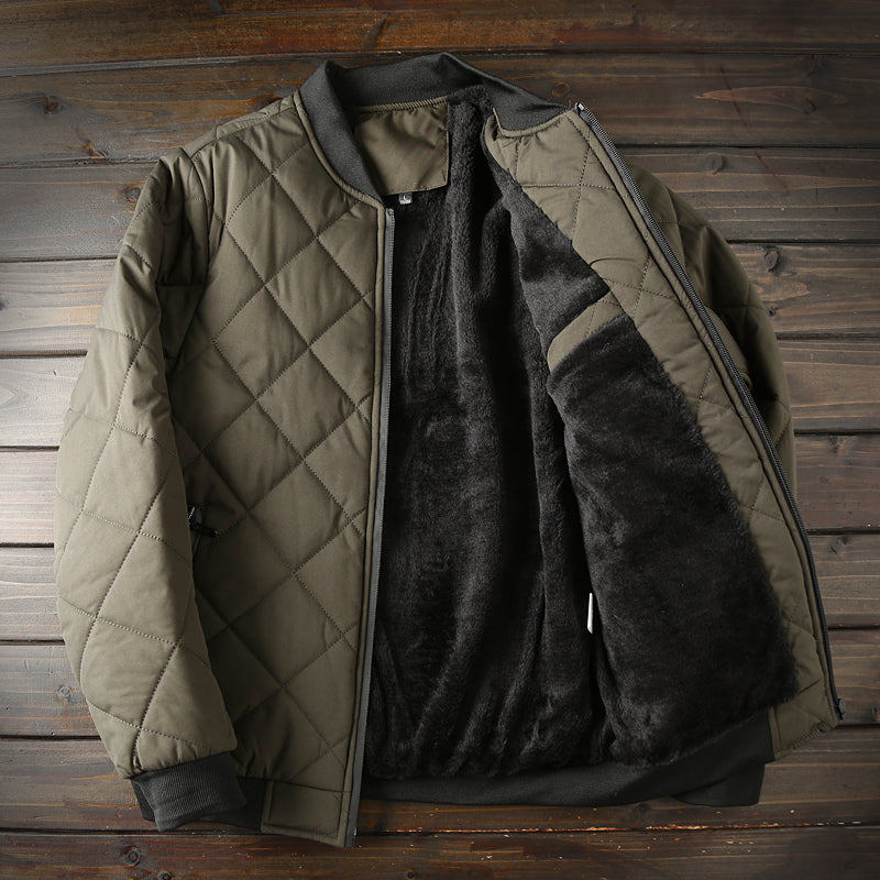 Mens Mid Weight Flush Lined Quilt Bomber Jackets