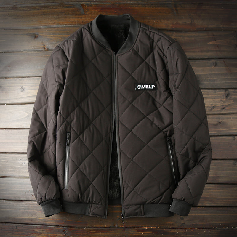 Mens Mid Weight Flush Lined Quilt Bomber Jackets