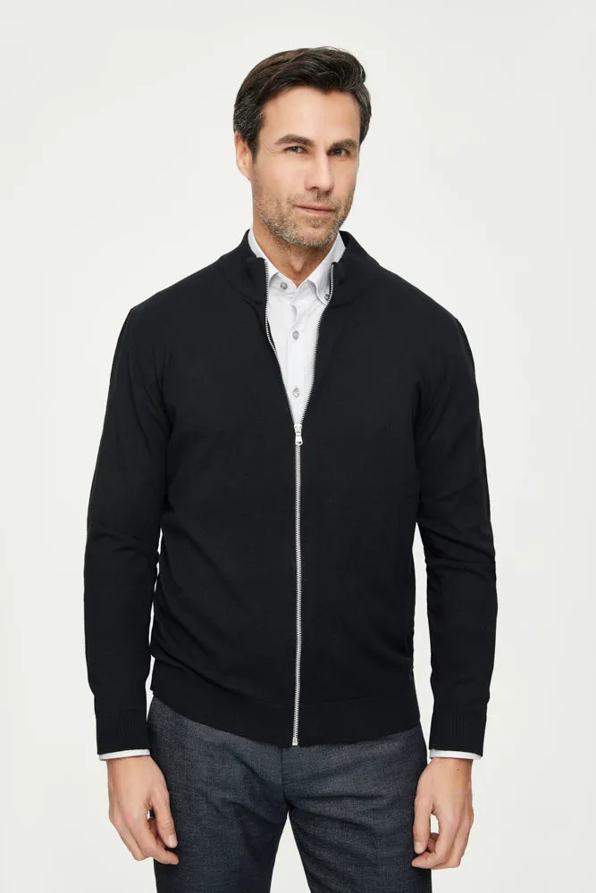 Microfiber Man Sweater Black