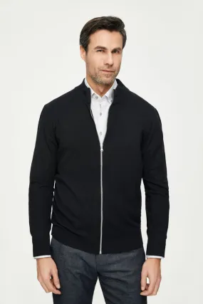 Microfiber Man Sweater Black