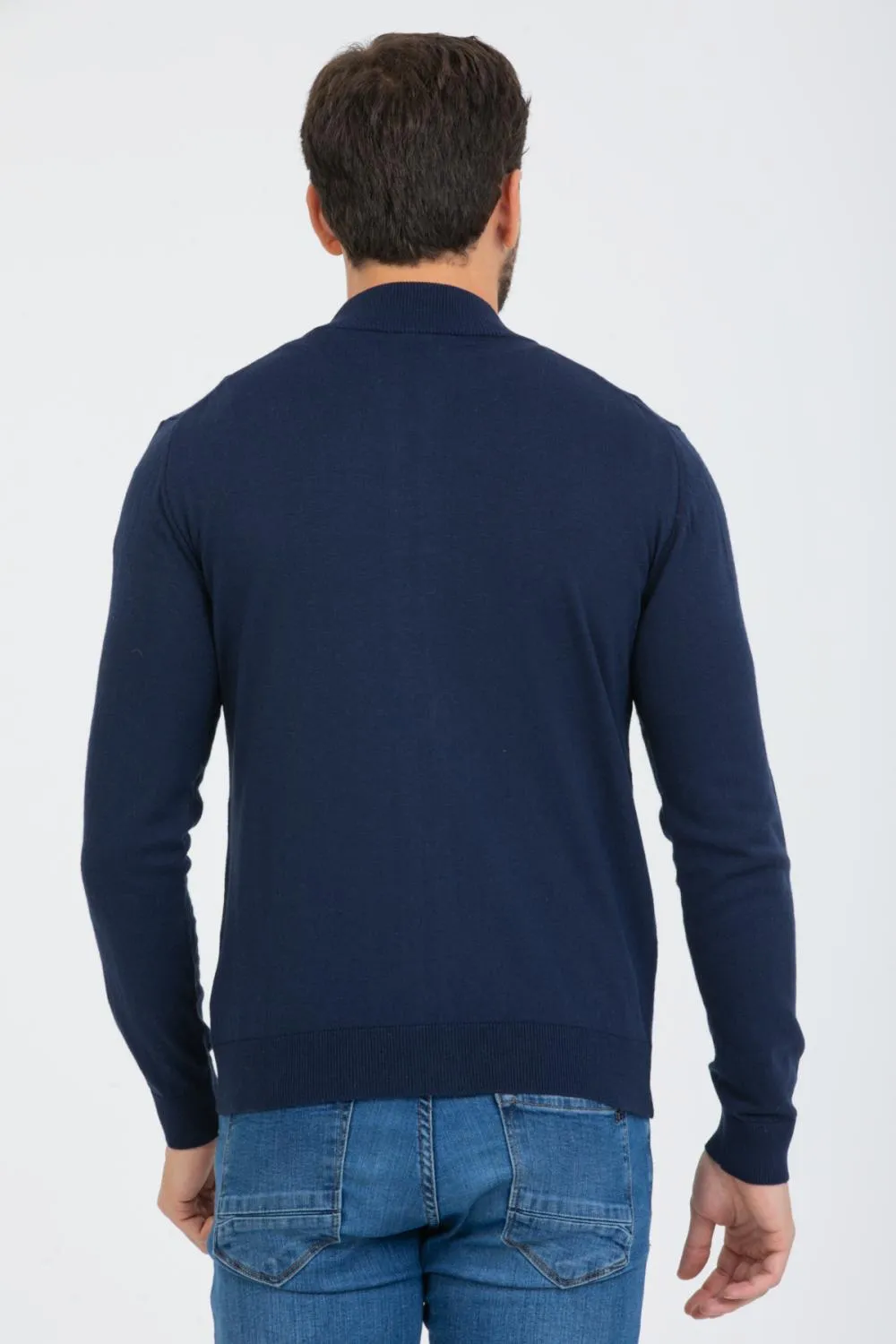 Microfiber Man Sweater Blue