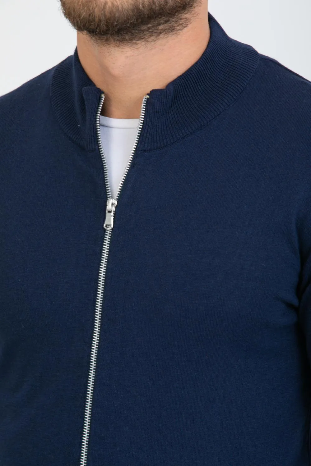 Microfiber Man Sweater Blue