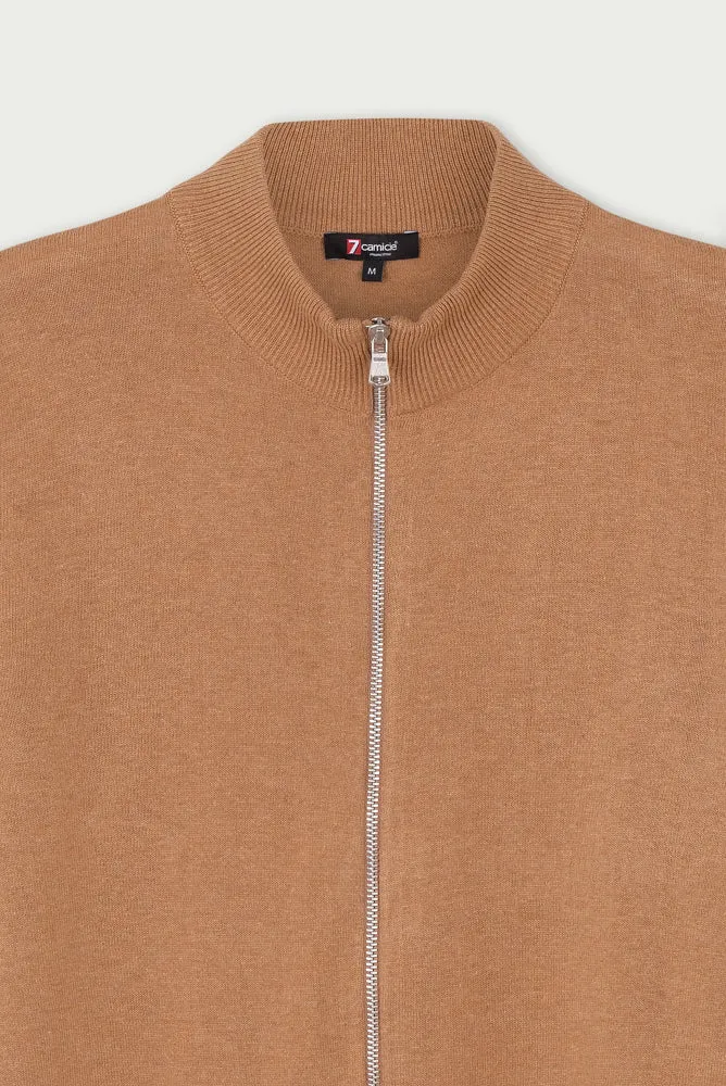 Microfiber Man Sweater Brown