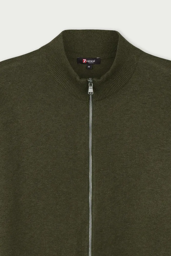 Microfiber Man Sweater Green