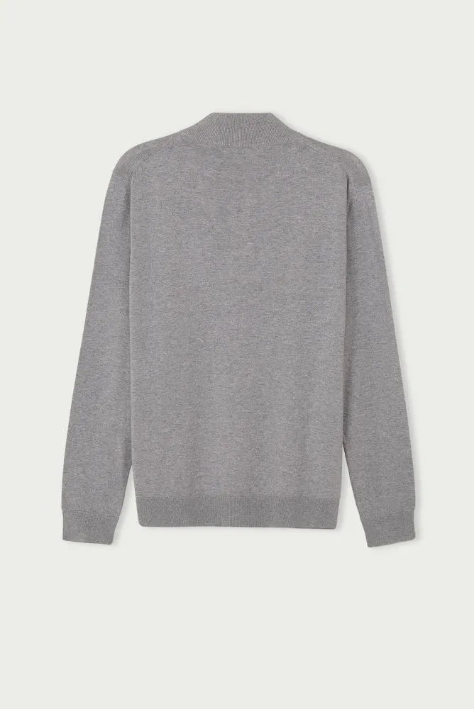 Microfiber Man Sweater Grey