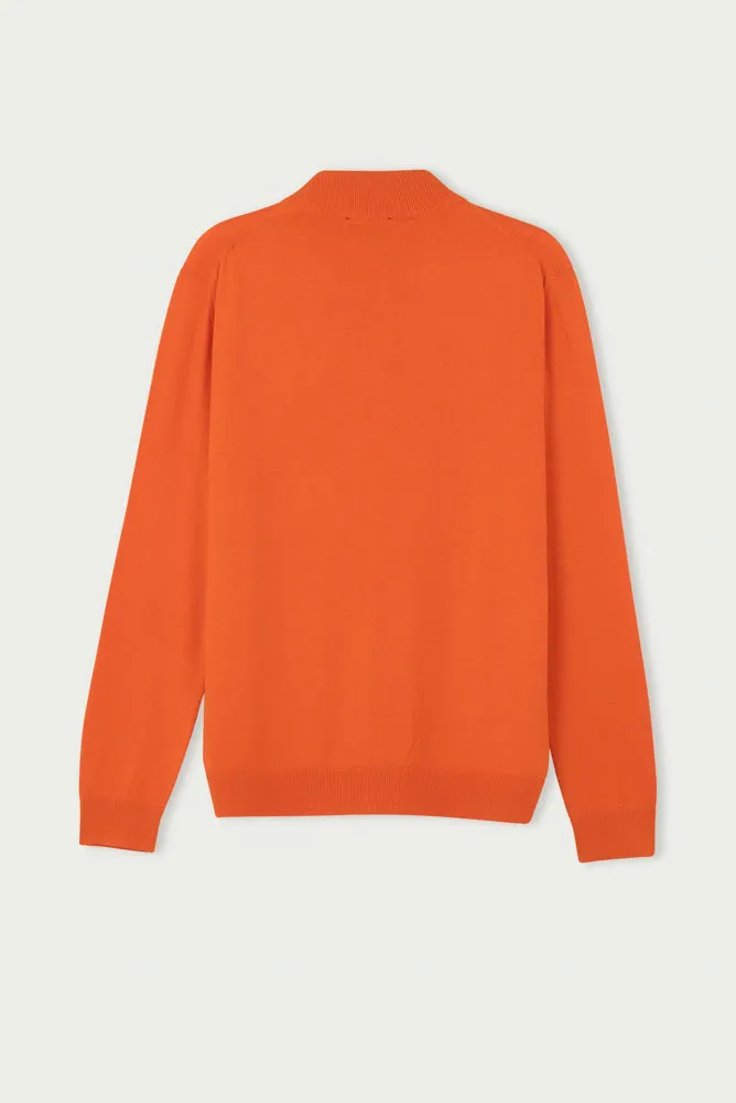 Microfiber Man Sweater Orange