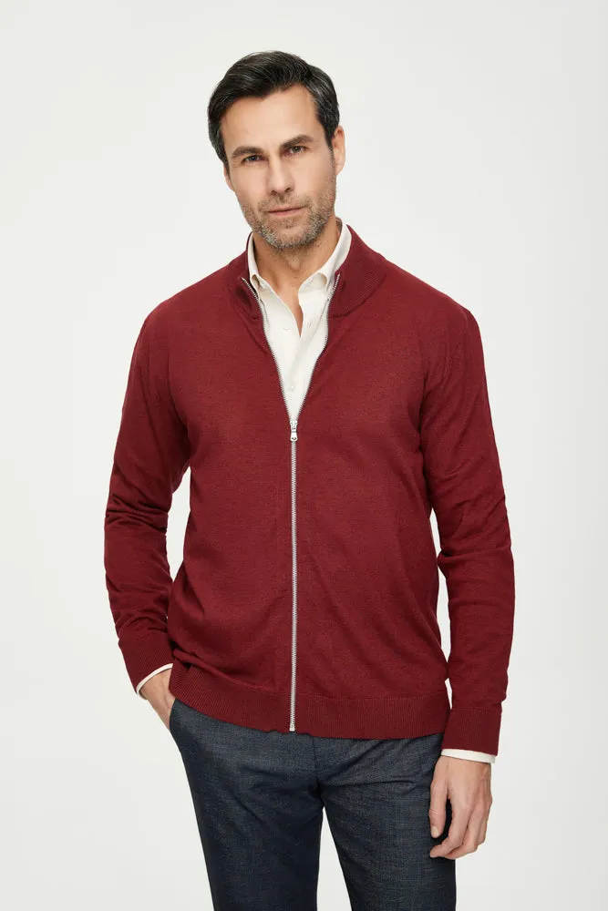 Microfiber Man Sweater Red