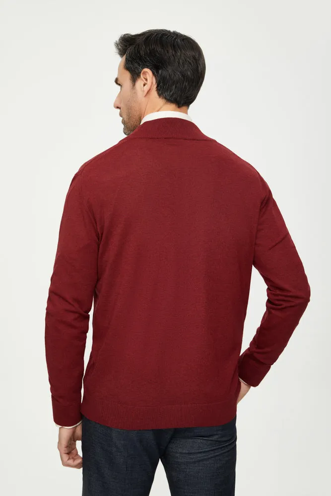 Microfiber Man Sweater Red