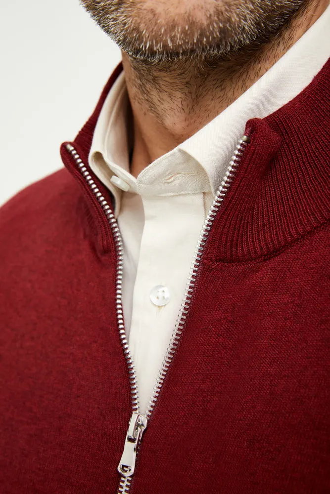 Microfiber Man Sweater Red