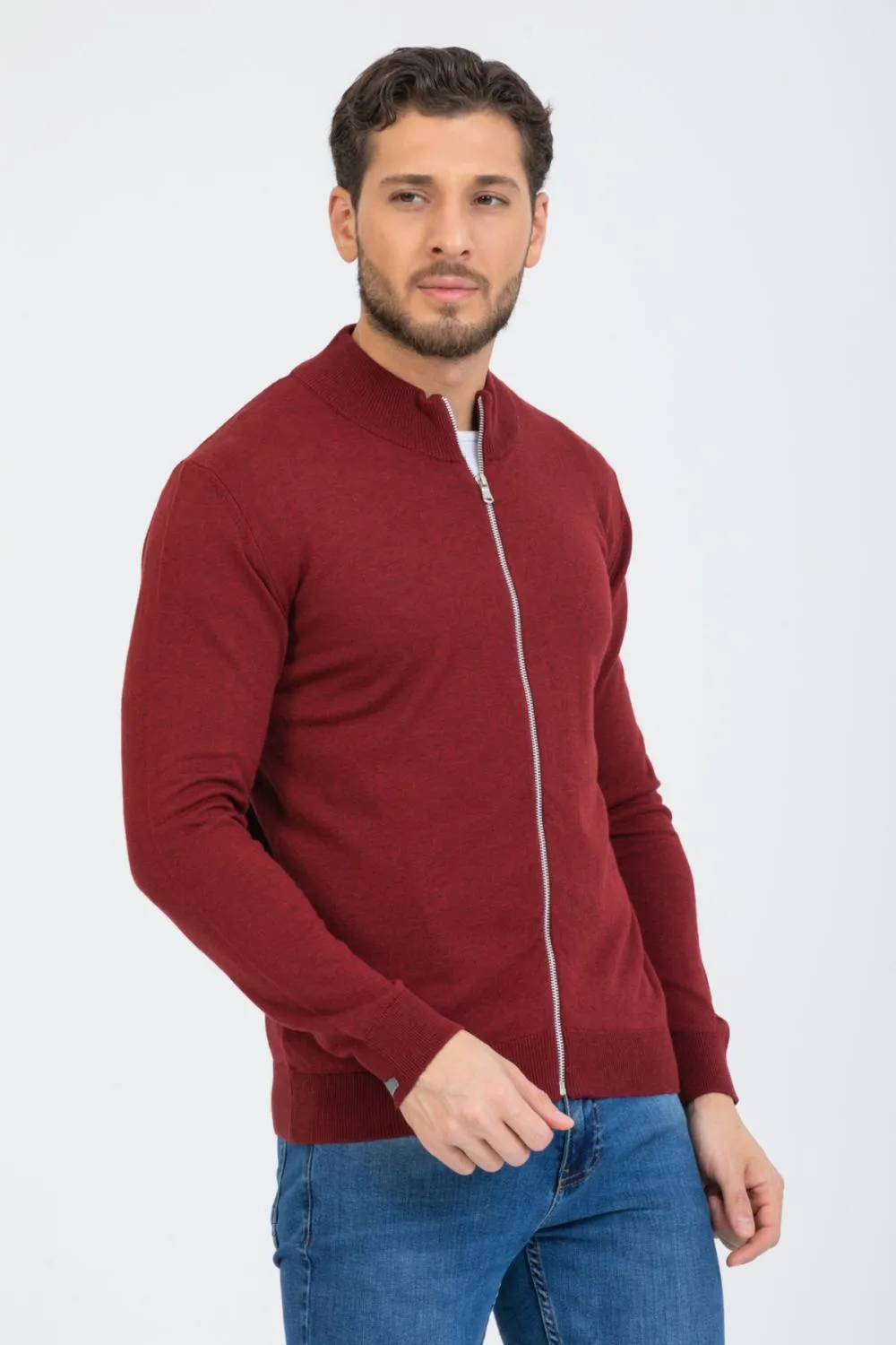 Microfiber Man Sweater Red