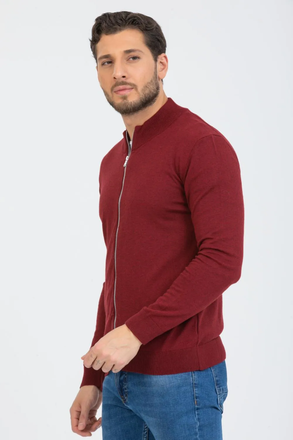 Microfiber Man Sweater Red