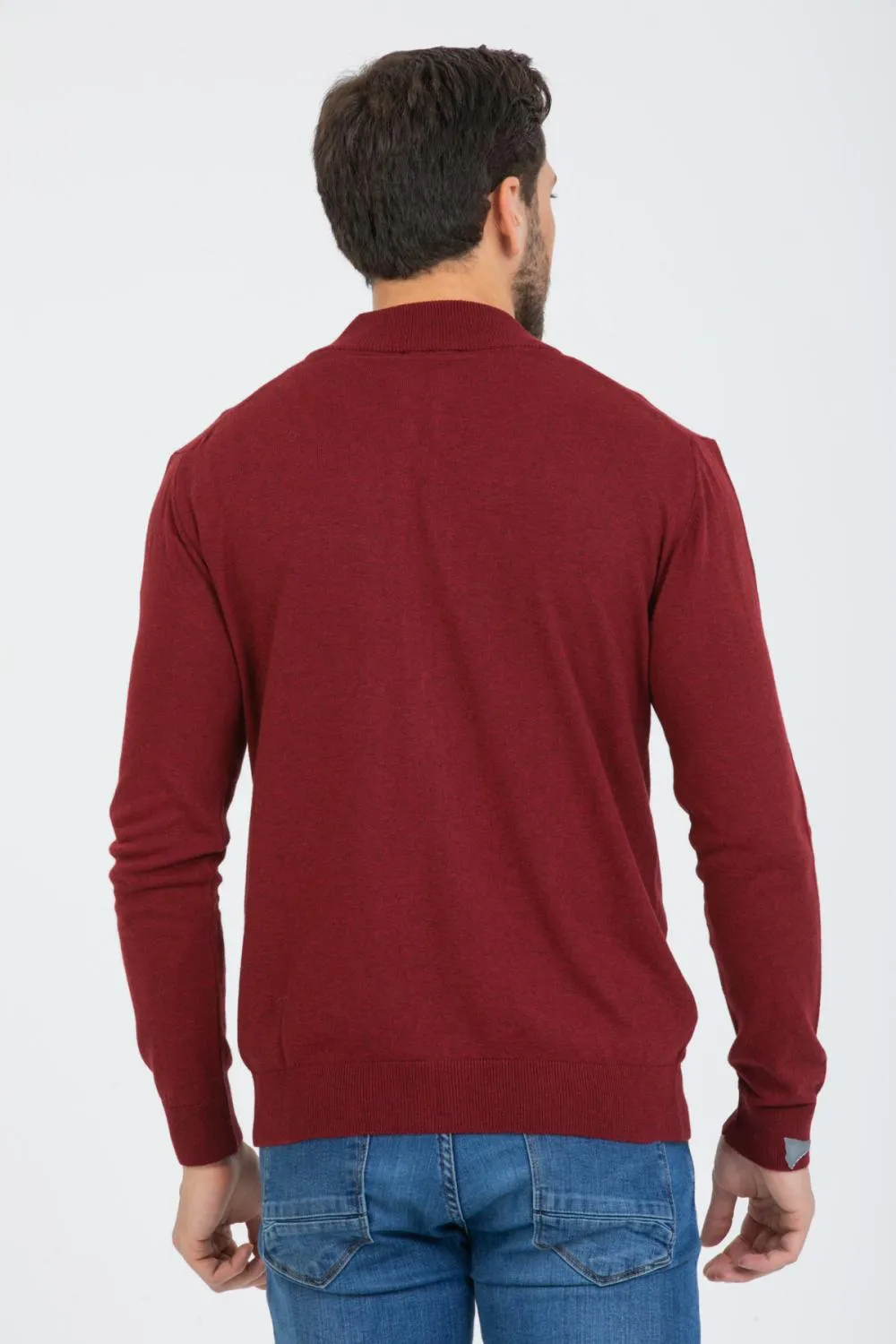 Microfiber Man Sweater Red