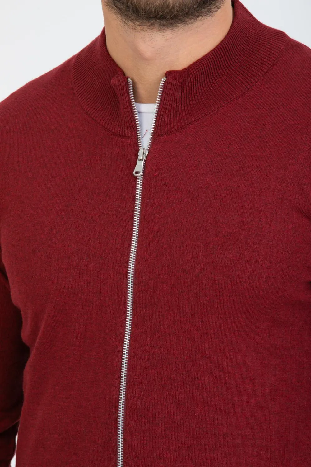 Microfiber Man Sweater Red