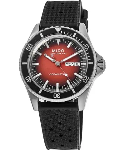 Mido Ocean Star Tribute Gradient Red Dial Rubber Strap Men's Watch M026.830.17.421.00