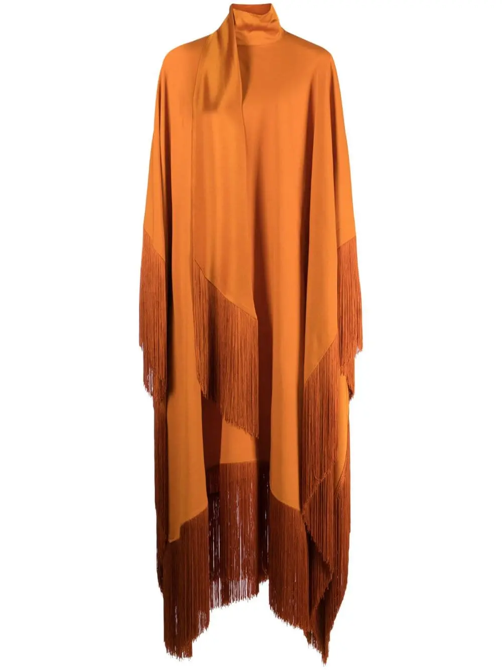 --Mrs Ross fringed crepe kaftan dress-