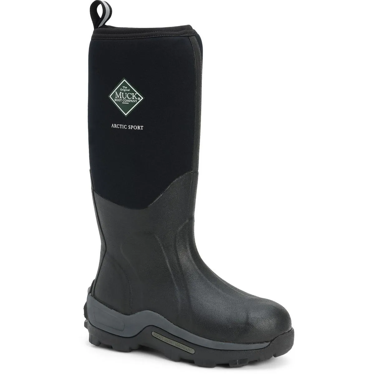 Muck Boots Arctic Sport Pull On Wellington Boot Black/Black