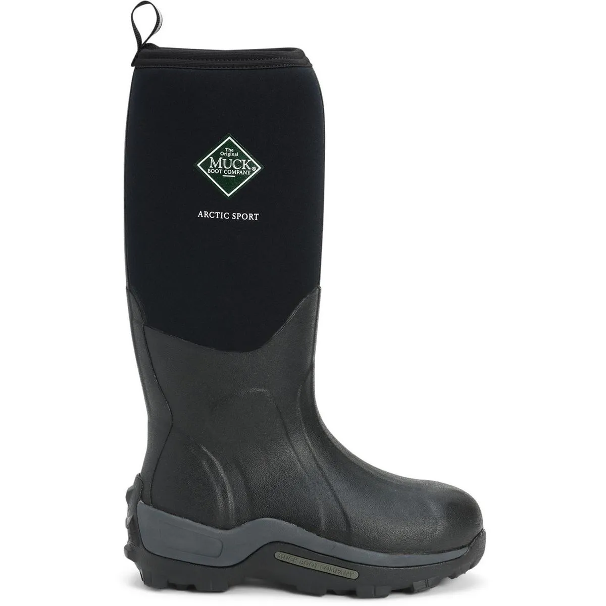 Muck Boots Arctic Sport Pull On Wellington Boot Black/Black