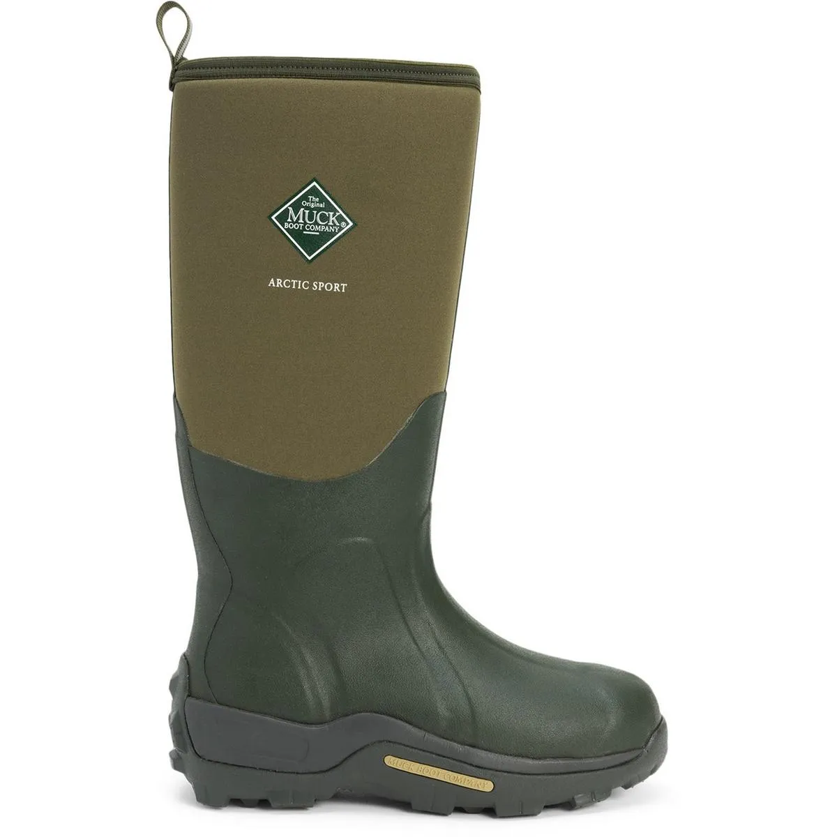 Muck Boots Arctic Sport Pull On Wellington Boot Moss/Moss