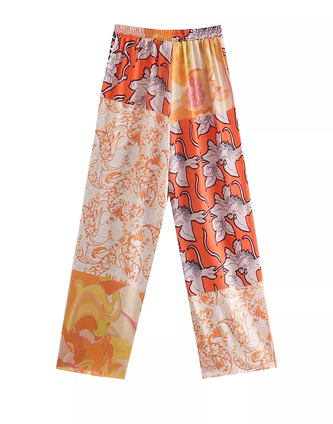 Multi Print Kimono Pants Set