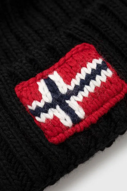 Napapijri wool blend beanie black color