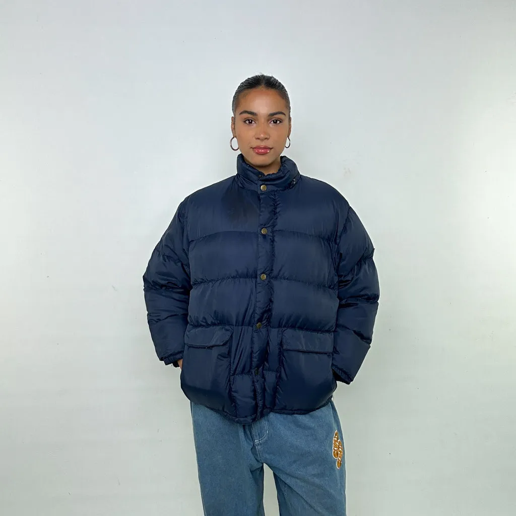 Navy Blue 90s CP Company Puffer Jacket Coat (M)