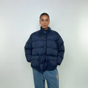 Navy Blue 90s CP Company Puffer Jacket Coat (M)