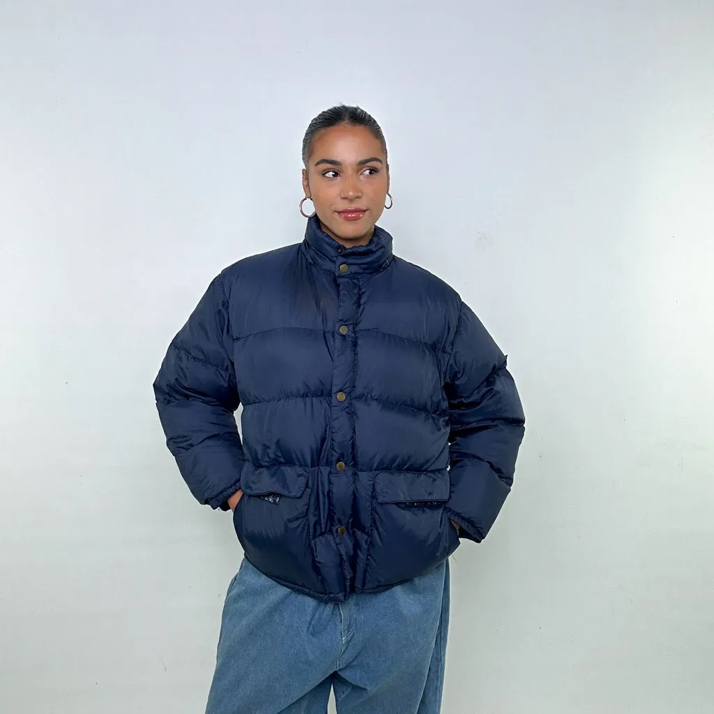 Navy Blue 90s CP Company Puffer Jacket Coat (M)