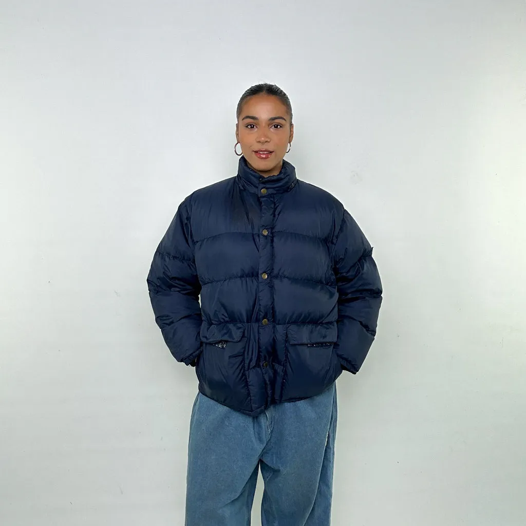 Navy Blue 90s CP Company Puffer Jacket Coat (M)