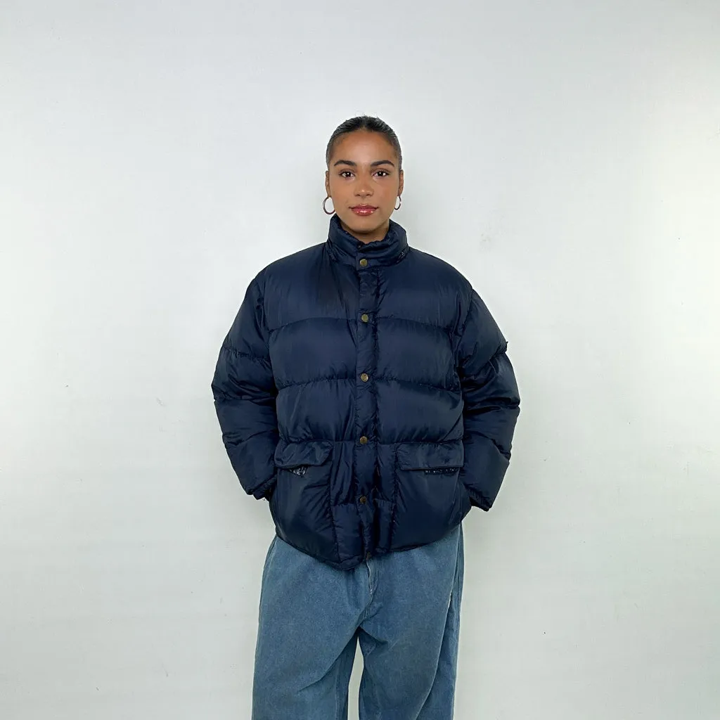 Navy Blue 90s CP Company Puffer Jacket Coat (M)