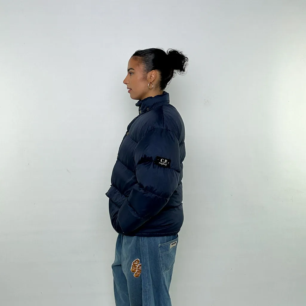 Navy Blue 90s CP Company Puffer Jacket Coat (M)