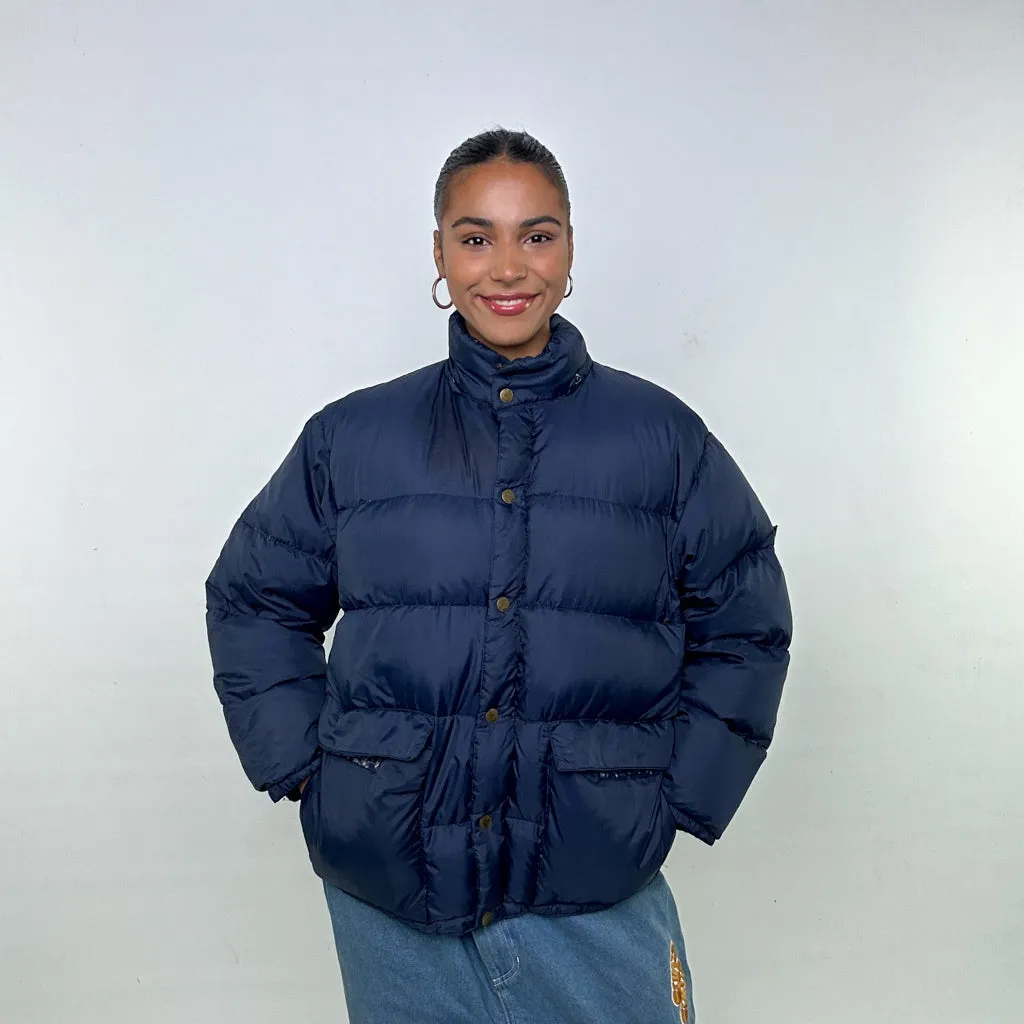 Navy Blue 90s CP Company Puffer Jacket Coat (M)