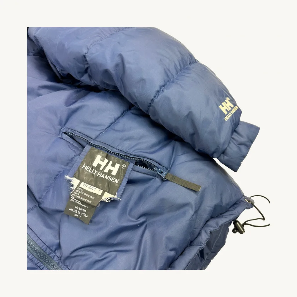 Navy Blue 90s Helly Hansen Reversible Puffer Jacket Coat (L)