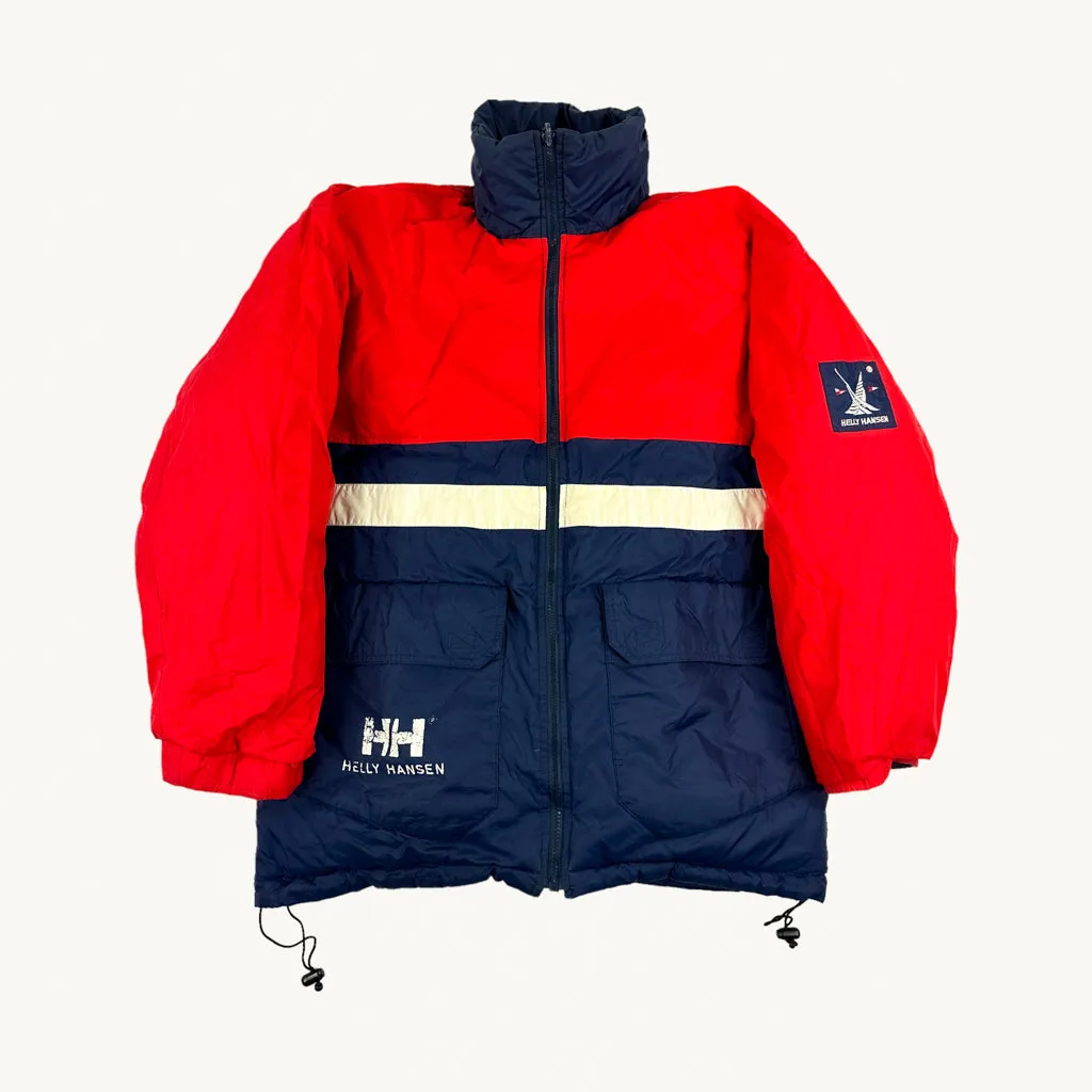 Navy Blue 90s Helly Hansen Reversible Puffer Jacket Coat (L)