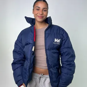 Navy Blue 90s Helly Hansen Reversible Puffer Jacket Coat (L)