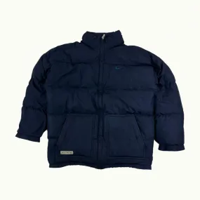 Navy Blue 90s NIKE Puffer Jacket Coat (M)