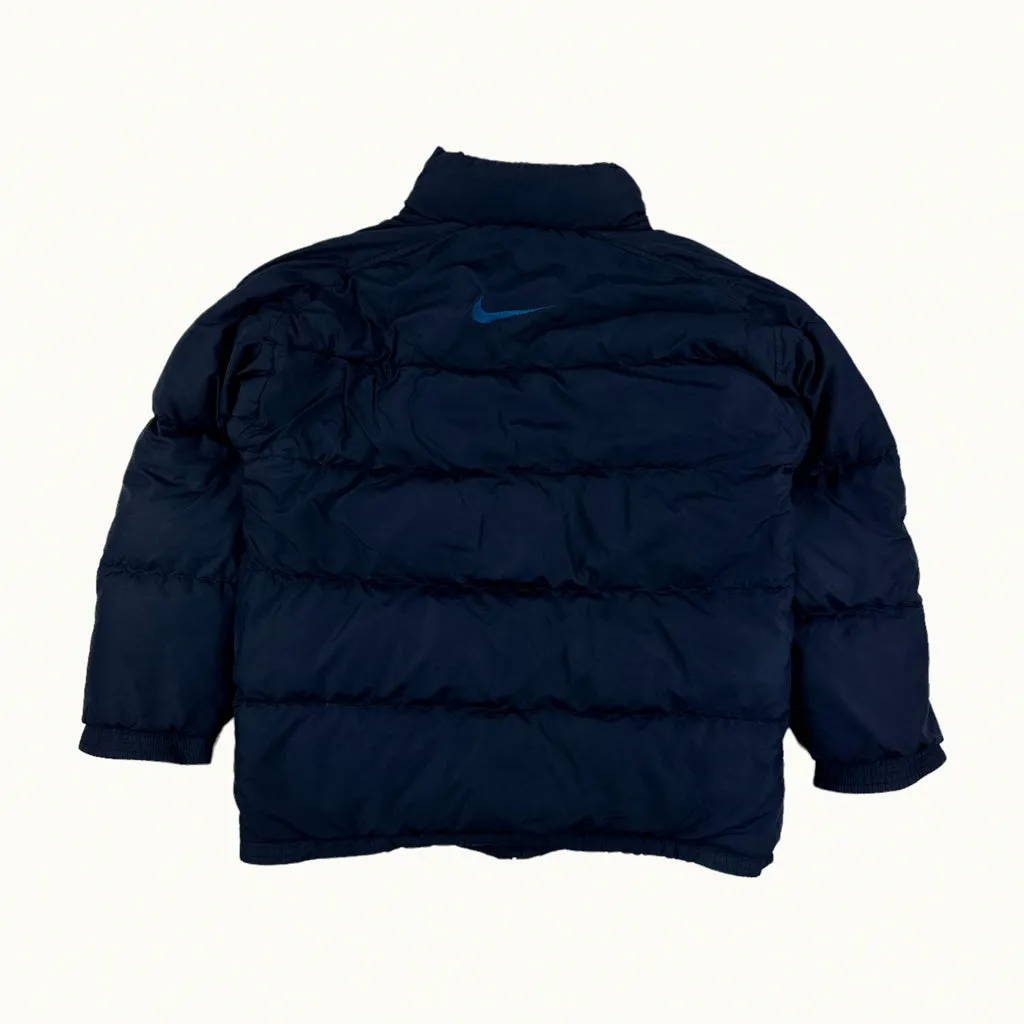 Navy Blue 90s NIKE Puffer Jacket Coat (M)