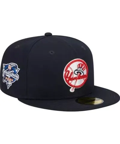 New Era Men's MLB New York Yankees Primary Logo 2000 World Series Team Color 59FIFTY Fitted Hat